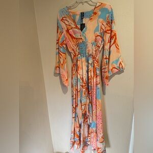 Vibrant Abstract Maxi Dress